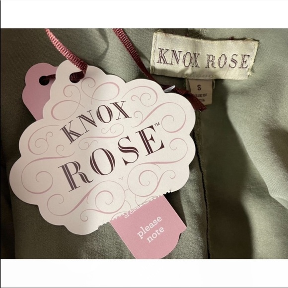 NWT Knox Rose Draped Cargo Jacket Top Lightweight Pockets Green Size Small - Picture 9 of 10